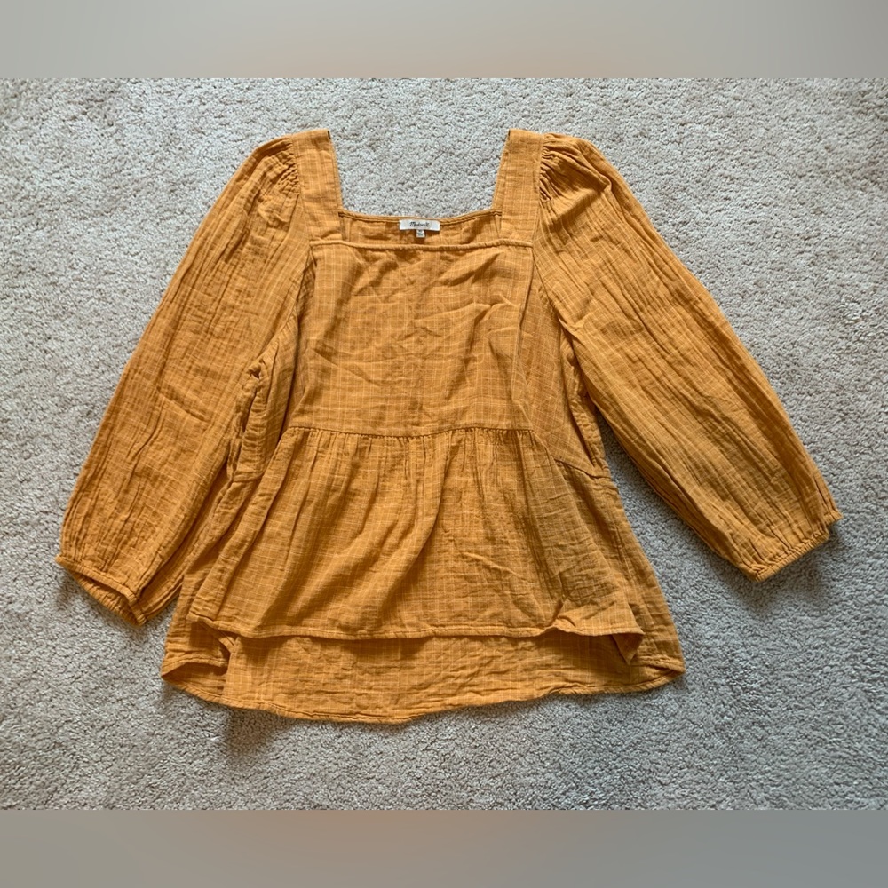 Madewell Mustard Blouse